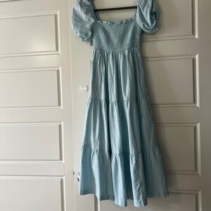 Abercrombie & Fitch Smocked Bodice Linen blend Dreas